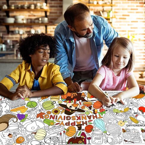 Gatherfun Merry Christmas Decorations - Versatile 31.5 x 72 Inches Activity Poster, Christmas Party Coloring Banner/Santa & Snowman Table Cover for School Parties and Special Events in Saudi Arabia