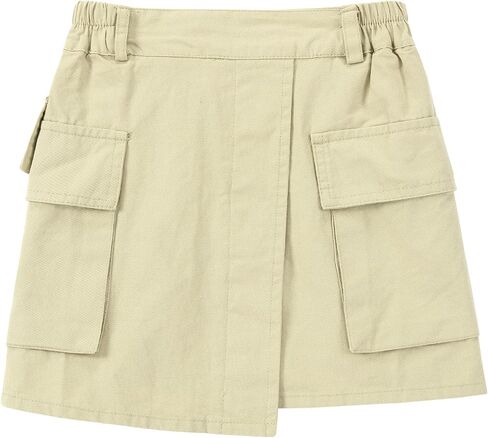 Flofallzique Girls Skirt with Built -in Shorts and Pocket Kid Cargo Skorts in Saudi Arabia