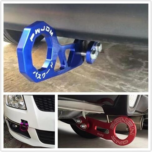 سبائك الألومنيوم سيارة المصد الخلفي سحب حزام مع سحب هوك لاستعادة حالات الطوارئ المتحمسين في الهواء الطلق مهنة سائق in Kuwait