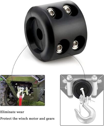 Stopper,Winch Cable Hook Stopper for SUV Off-Road Cable Hook Stopper Line Saver Winch Mount Rope Cable Protector in Saudi Arabia