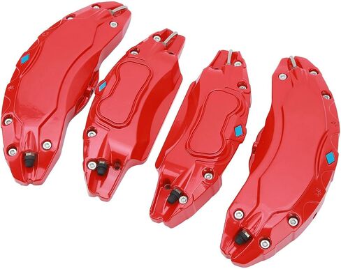 4Pcs 19in 20in Aluminium Alloy Wheel Hub Caliper Covers, Disc Brake Caliper Guard Protector Cover Replacement, Specifically Designed for (Red) in Saudi Arabia
