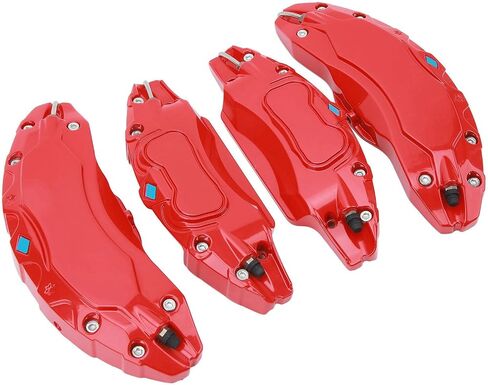 4Pcs 19in 20in Aluminium Alloy Wheel Hub Caliper Covers, Disc Brake Caliper Guard Protector Cover Replacement, Specifically Designed for (Red) in Saudi Arabia