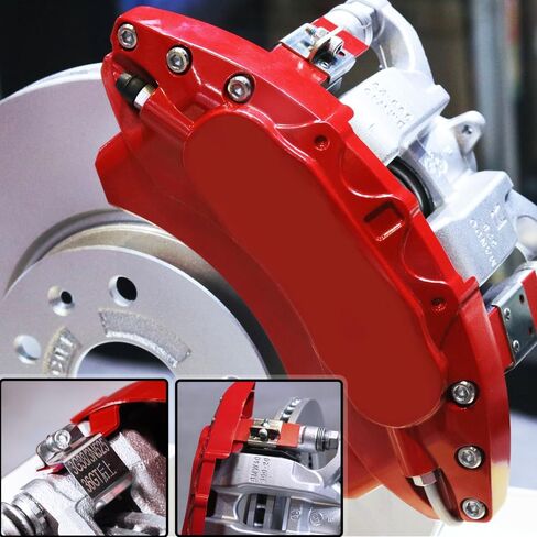 AOOA Caliper Covers Red Aluminum Brake Caliper Covers Fit for Honda HR-V 2023-2025（front and rear） in Saudi Arabia