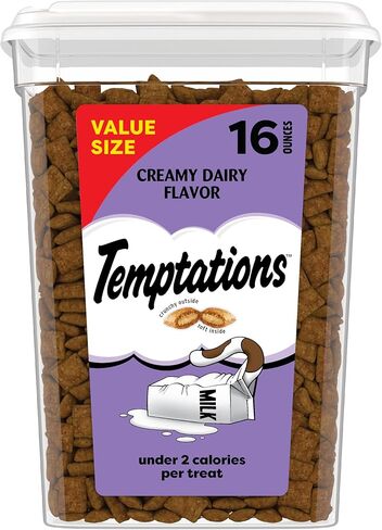 TEMPTATIONS Classic Treats for Cats Creamy Dairy Flavor 3 Ounces (Pack of 12) in Kuwait
