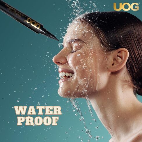 UOG (قلم تحديد العيون السائل United One - مقاوم للماء، ومقاوم للتلطخ، ويدوم طويلاً (حتى 72 ساعة)، سريع الجفاف. لا تخطي، مقاوم للنقل ولا يسبب الحساسية للعيون الحساسة، لمسة نهائية غير لامعة. in Kuwait