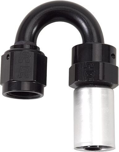 HOSE END #8 CRIMP ON SWIVEL 180 DEG BLK & CLR in Saudi Arabia