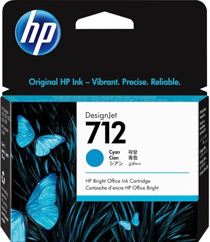 طابعة HP DesignJet T630 مقاس 36 بوصة لاسلكية كبيرة الحجم وطابعة نفث الحبر الحرارية الملونة، إصدار 2025، حزمة مع حزمة حبر أسود ملونة و38 مل، لفة ورق نفث الحبر غير اللامع in Kuwait