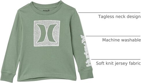 Hurley Boys' Long Sleeve Graphic T-Shirt in Saudi Arabia