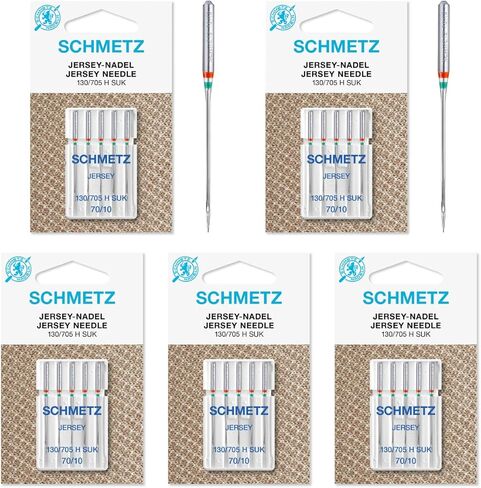 SCHMETZ Jersey (130/705H SUK) Sewing Machine Needles - Carded - Size 70/10 in Saudi Arabia