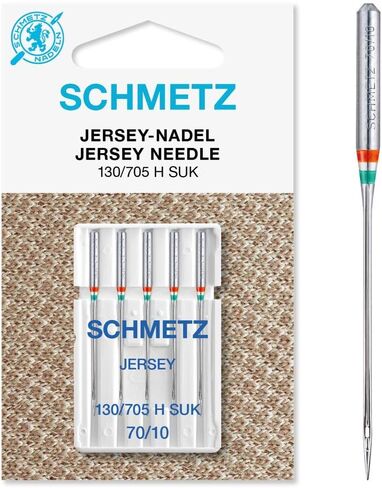 SCHMETZ Jersey (130/705H SUK) Sewing Machine Needles - Carded - Size 70/10 in Saudi Arabia
