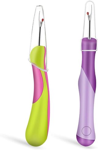 2 PCS Seam Rippers for Sewing : Seam Ripper and Thread Remover, Stitch Remover Unpicker Tool, for Hand Sewing, Crafts and Knitting Seam Removers Crafting Removing Threads Tools, Stitching Purple in Saudi Arabia