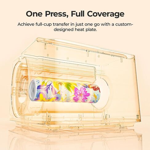 HTVRONT Auto Tumbler Heat Press - A200 Tumbler Heat Press Machine، ضغط قابل للتعديل ومرفق لوحة تسخين قابلة للتحويل، 4 أوضاع ذاكرة لـ 15 أونصة، 16 أونصة، 20 أونصة، أكواب وأكواب 30 أونصة، أزرق in Kuwait