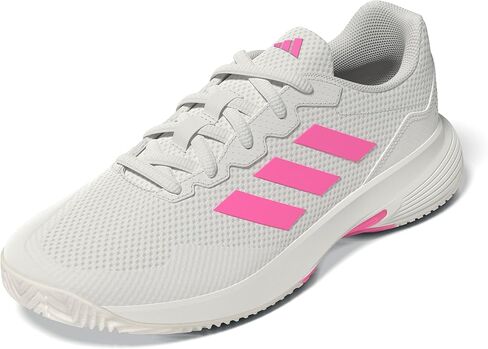 adidas Women's Game Court 2 Sneaker, Light Aqua/Off White/Bright Red, 6 in Saudi Arabia