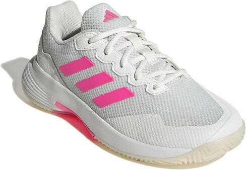 adidas Women's Game Court 2 Sneaker, Light Aqua/Off White/Bright Red, 6 in Saudi Arabia