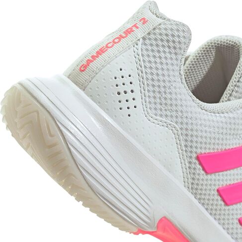 adidas Women's Game Court 2 Sneaker, Light Aqua/Off White/Bright Red, 6 in Saudi Arabia