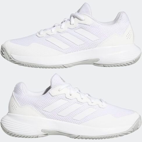 adidas Women's Game Court 2 Sneaker, Light Aqua/Off White/Bright Red, 6 in Kuwait