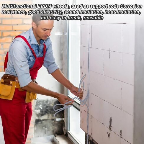Frienda Backer Rod Foam المطاط السد التوقف ملموسة التوسع المشترك حشو الطقس شريط ختم للفجوات والمفاصل (أسود، 3/4 بوصة × 20 قدم) in Kuwait