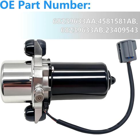 68239633AA Brake Booster Vacuum Pump, Electric Assist Pump for RAM 1500 ProMaster 1500 2500 3500, Chrysler 300C, Dodge Pickup 2014-2017, Replaces 4581581AB 68239633AB 23409543 in Saudi Arabia