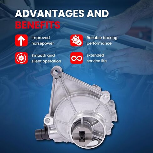 MOCA Brake Vacuum Pump Compatible with 14-16 for BMW 228i F22 Coupe l4 2.0L & for BMW 428i F32 Coupe l4 2.0L Turbo & for 428i xDrive F32 Coupe l4 2.0L Turbo & for F33 Convertible l4 2.0L in Saudi Arabia