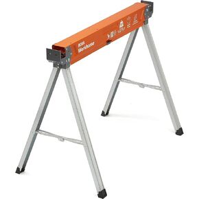 منشار بورا للعمل - حامل قطعة واحدة مع أرجل قابلة للطي، سطح معدني لـ 2 × 4، حصان منشار احترافي عالي التحمل لأعمال النجارة والنجارين والمقاولين، PM-3350 in Kuwait