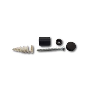 Secure Mounting Hardware, Compatible with IKEA SKADIS Pegboard System (Matte Black, 4 Pack)