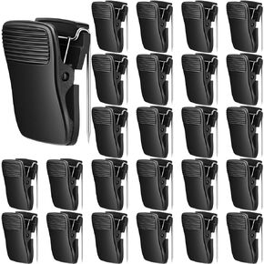 50 Pcs Cubicle Clips Fabric Panel Cubicle Accessories Fabric Partition Panel Messages Hooks Office Photos Wall Clips for Notes Memos (Black)