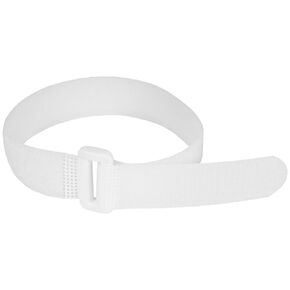 ENVISIONED Reusable Cinch Straps 1.5" x 12" - 10 Pack, Multipurpose Quality Hook and Loop Securing Straps (White)