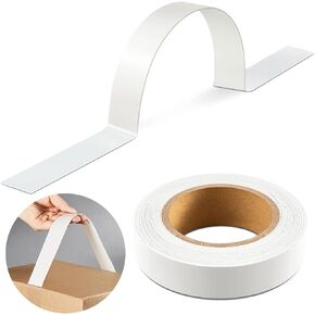 Frienda 50 Pcs Adhesive Carry Handle Plastic and Foam Self Adhesion Carrying Handle Strap Heavy Duty Package Handles for Boxes and Bags Packing Grip for Moving Lifting Carrying, 30 Pounds Carry Load