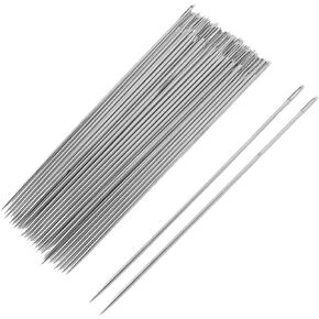 uxcell Metal Sewing Needles Stitching Needles Hand Sewing Needles 3.5 Inch Long 40 Pcs Silver Tone