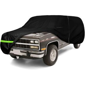 Waterproof Car Cover Compatible with Chverolet K5 Blazer/GMC Jimmy 1969-1991 210T All Weather Classic Car Covers with Zipper Door for Snow Rain Dust Protection