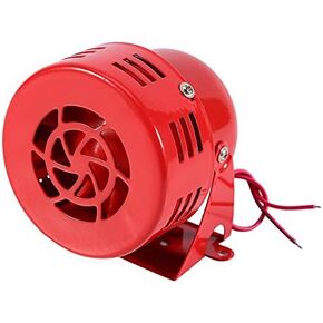 12V 1.5A Siren Whistle, 110dB Electric Car Truck Motorcycle Driven Horn Alarm Siren (Air Raid) Loud 50s Red 12V Car Alarm & Safety