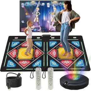 Losbenco Dance Mat, Electronic Dance Mat for TV with HD Camera, Wireless Double User Dance Mat with Game Controller, Non-Slip Dance Pad for Kids Adults, Christmas Birthday Gifts for Girls Boys in Kuwait