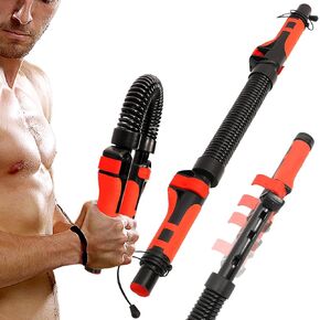 Power Twister Bar Arm Chest: Adjustable Upper Body Expander Equipment for Arm Chest - Spring Shoulder Forearm Bicep Strength Exercise Workout Training