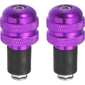 X AUTOHAUX 1 Pair 7/8" 22mm Black Motorcycle Handlebar End Grips Bar Ends Plugs Cap for Motorcycle