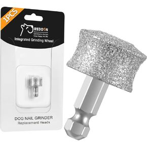 IREDOON Dog Nail Grinder Replacement Head-Integrated Grinding Head for Casfuy and Most Brands, Highly Efficient, Safe and Durable (3pcs)
