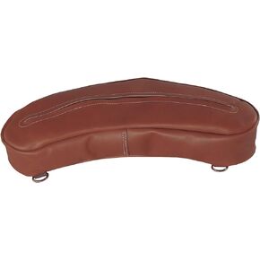 Weaver Leather Chap Leather Cantle Bag Brown, 5 x 22 x 4