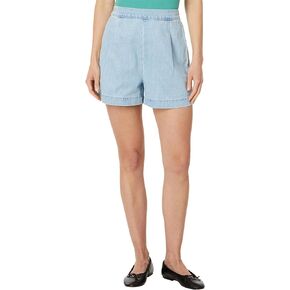 Madewell Women's Flat Front Denim Pull On Shorts