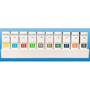 Tabbies Original COL'R'TAB 11000 Series Numeric Labels, Green, 6", 1" H x 1-1/2"W, Heavy Duty Paper & Fade-Resistant, Made in The USA, 500 Labels/Roll