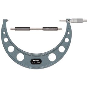 Mitutoyo 103-223 Outside Micrometer, Baked-enamel Finish, Ratchet Stop, 8-9" Range, 0.0001" Graduation, +/-0.0002" Accuracy