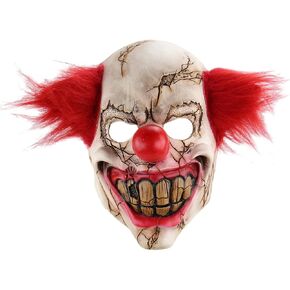 Halloween Horrific Demon Adult Scary Clown Cosplay Props Devil Flame Zombie Mask