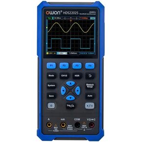 HDS2202S راسم الذبذبات الرقمي المحمول 2-قناة 200 ميجا هرتز رقمي متعدد True-RMS in Kuwait