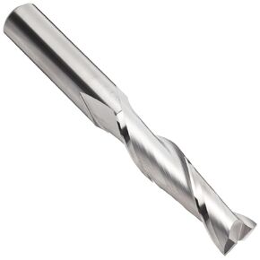 YG-1 E5011 Carbide Square Nose End Mill, Long Reach, Uncoated (Bright) Finish, 30 Deg Helix, 2 Flutes, 2.5" Overall Length, 0.1875" Cutting Diameter, 0.1875" Shank Diameter