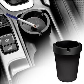 Car Ashtray with Lid Smell Proof,High Grade Detachable Smokeless Ashtray for Car Cup Holder,Multifunctional Car Interior Accessories Portable Ashtray Fits Car Truck SUV Home Office Outdoor