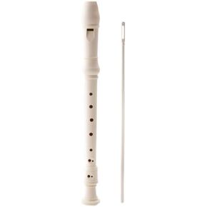 D'Luca MR-100-BL Student 3 Piece Recorder Flute, Blue