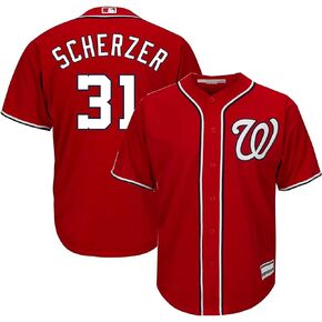 Max Scherzer Washington Nationals #31 Infants Toddler Red Cool Base Alternate Player Jersey