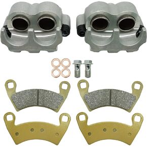 M MATI Rear Left Right Brake Caliper Pads for Polaris Ranger Crew 1000 900 800 700 570-6 800_6x6 Diesel 1912374 1912375 1911427 1911429