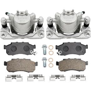 M MATI Front Left Right Brake Caliper & Ceramic Brake Pads for Pioneer 700 Pioneer 500 520 SXS700 SXS500 SXS520 2014-2023 45018-S3A-013 45019-S3A-013 06451-HL3-A00 06452-HL3-A00