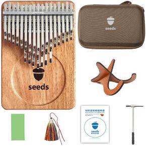 Seeds 41-Key Chromatic Kalimba | 3 Octaves Seeds Pisces Plus Kalimba | Christmas Musical Gifts