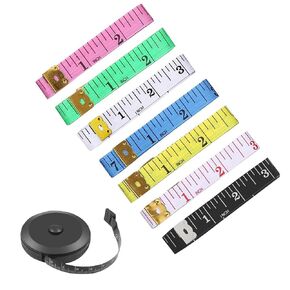BoAn Tape Measure,8 PCS Measuring Tape for Body Fabric Sewing Tailor Cloth,Retractable Soft Sewing Tape Measures,Double Scales Rulers,60-Inch