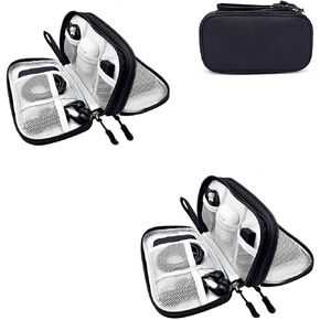 GottaHaveit | Travel Electronic organizer – For Cable, Charger, and Cord, Tech Organizer (Black 2Pack)